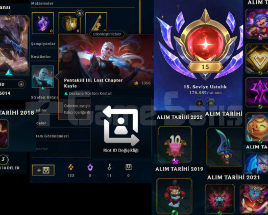 2018 KURULUM HANDMADE LOL HESABI - 176K ASHE