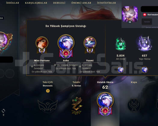 2018 KURULUM HANDMADE LOL HESABI - 176K ASHE