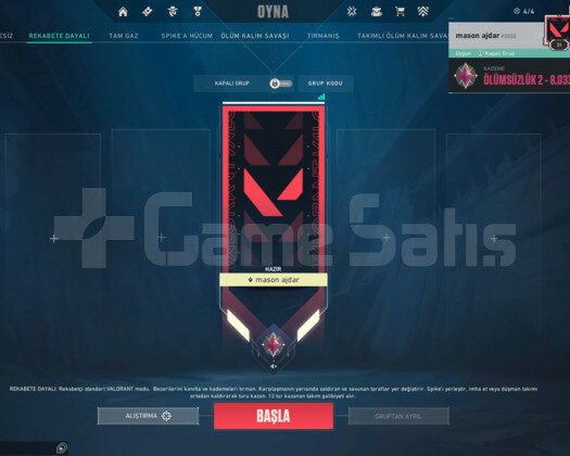İmmortal 2 Mail Onaysız Yüksek Winrate Ucuz