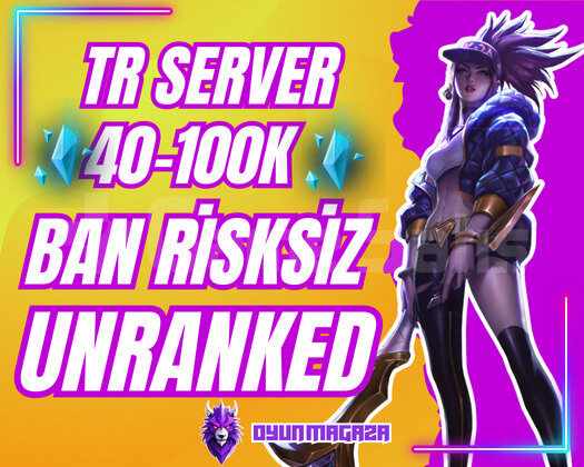 TR BAN YEMEZ UNRANKED HESAP | 40K MÖ + GARANTİ
