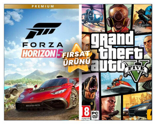 GTA V +  ONLİNE FORZA HORİZON 5 PREMİUM + GARANTİ