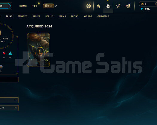EUW Unranked | 1 Kostüm - 10K Mö | LoL Hesap