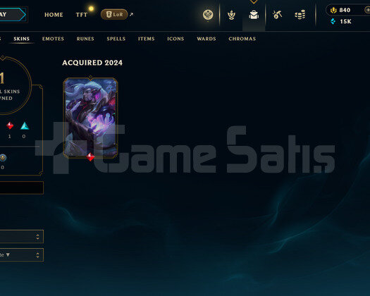 EUW Unranked | 840 RP - 1 Kostüm | LoL Hesap