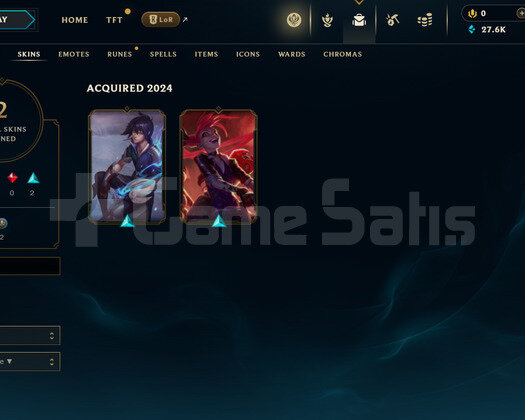 EUW Unranked | 2 Kostüm - 27K Mö | LoL Hesap