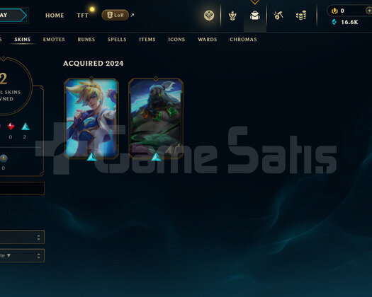 EUW Unranked | 2 Kostüm - 16K Mö |LoL Hesap