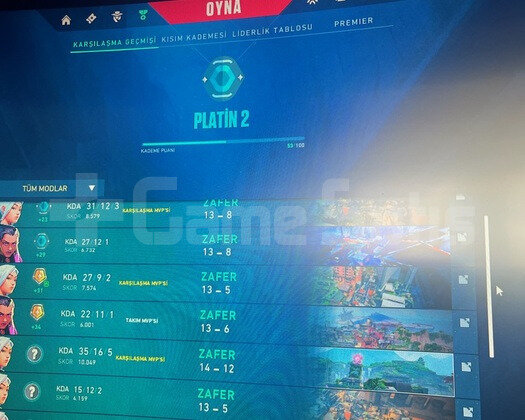 Yüksek mmr yeni hesap  fresh hesap