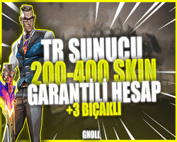 KESİN TR SUNUCU 200-400 SKİN GARANTİLİ HESAPLAR