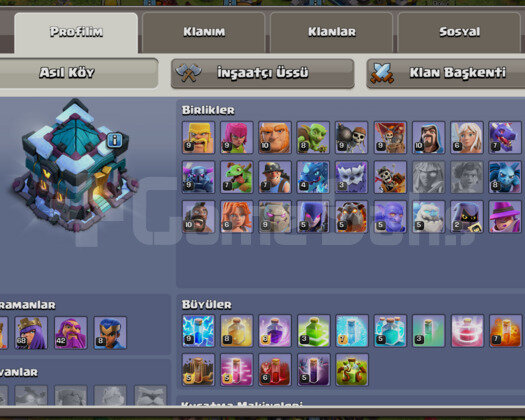 6 İnşaatçılı | TH13 5 Yıldız| 184 LVL Skinli Hesap