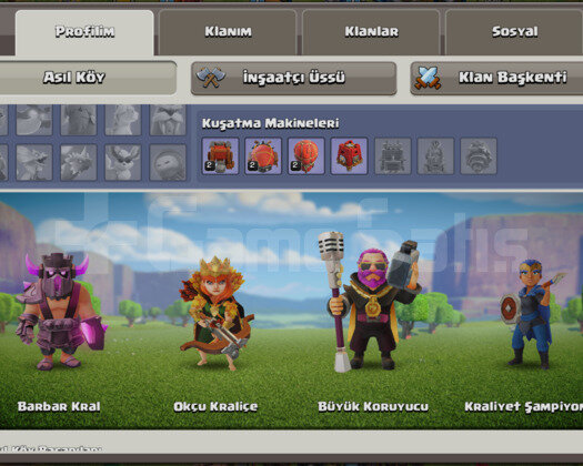 6 İnşaatçılı | TH13 5 Yıldız| 184 LVL Skinli Hesap