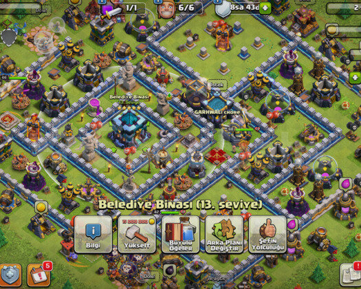 6 İnşaatçılı | TH13 5 Yıldız| 184 LVL Skinli Hesap