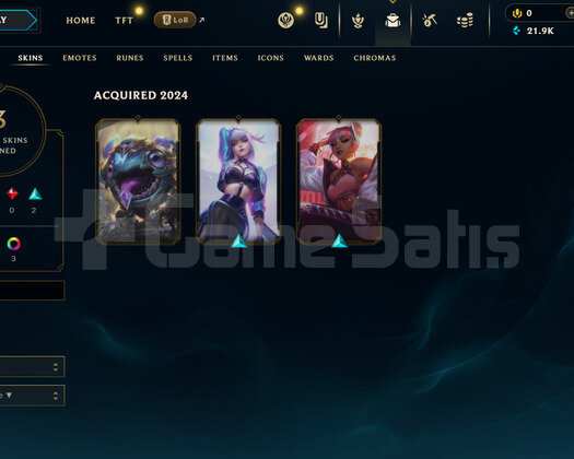 EUW Plat 4 | 3 Kostüm - 29K Mö | LoL Hesap