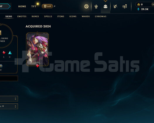 EUW Unranked | 1 Kostüm - 29K Mö | LoL Hesap