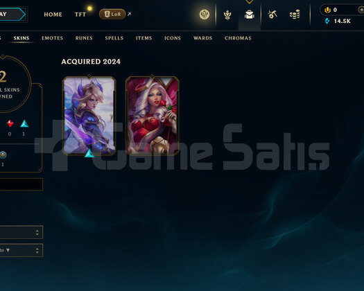 EUW Unranked | 2 Kostüm - 14K Mö | LoL Hesap