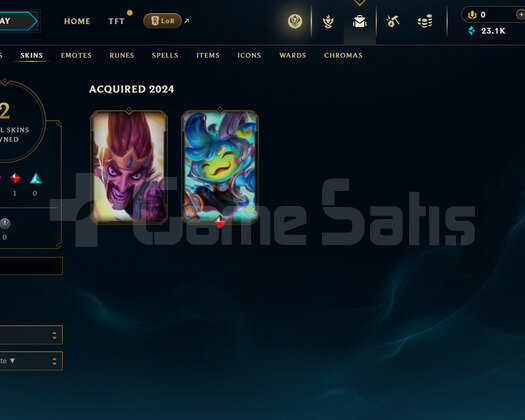 EUW Unranked | 2 Kostüm - 23K Mö | LoL Hesap