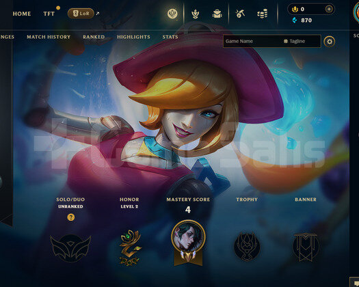 EUW Unranked | 1 Kostüm - 33 Hero | LoL Hesap