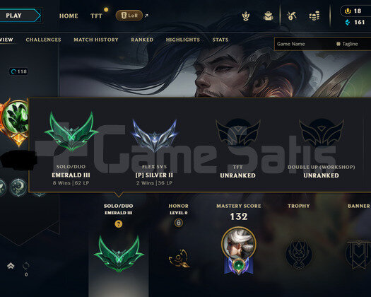 100 HERO 22SKIN HANDMADE EMERALD 3 68LP 2011 HESAP