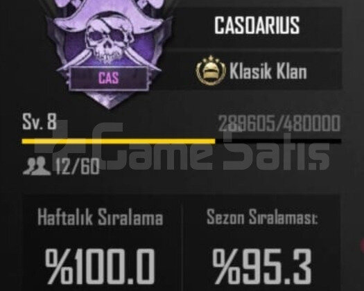 8.7 SEVİYE KLAN COK UCUZA ILK GELEN ALIR