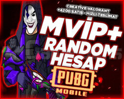 PUBG | MVİP+ RANDOM HESAP | GARANTİLİ | DOLU
