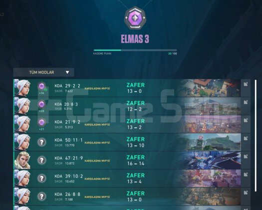 Dia3 Yüksek MMR Fresh account