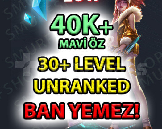 EUW UNRANKED HESAP - 40K MAVİ ÖZ - BAN YOK