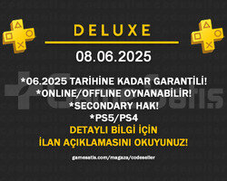 PS+ DELUXE | PS5/PS4 | 08.06.25 GARANTİ