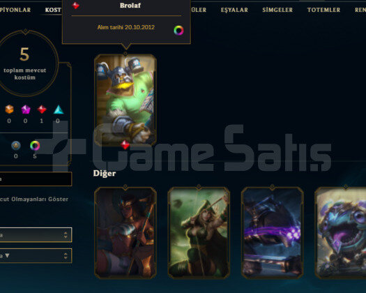 2012 KAYIT SPLIT 1 ZUMRUT2 5 SKIN 30 HERO BOTTED