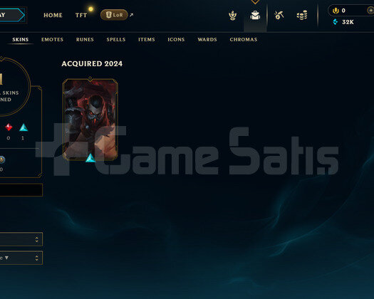TR Unranked | 1 Kostüm - 32K Mö | LoL Hesap