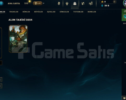 TR FRESH ACC YÜKSEK MMR ZÜMRÜT 4 20K MÖ