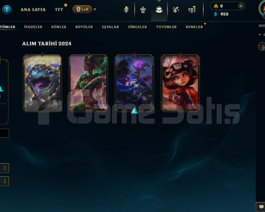 TR GEÇEN SEZON ZÜMRÜT PLAT 4 FRESH HESAP