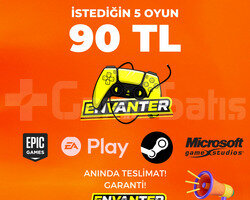 İstediğin 5 Oyun + Garanti