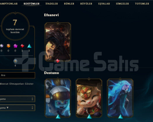 7 SKIN 36 HERO HANDMADE UNRANKED HESAP
