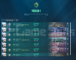 Yücelik 1 / Yüksek MMR Fresh account