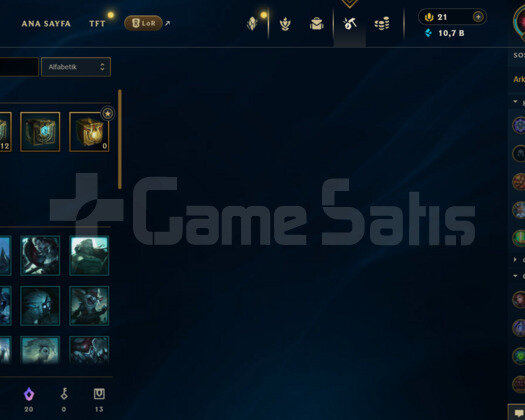 221 LEVEL WEST UNRANKED 53 SKİNLİ HESAP