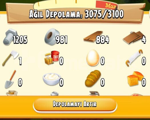 3000+ DEPOLU KALAS CİVATA BANT HESABI