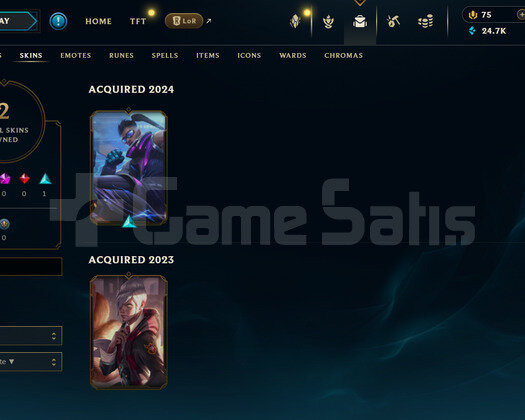 EUW Unranked | 2 Kostüm - 24K Mö | LoL Hesap