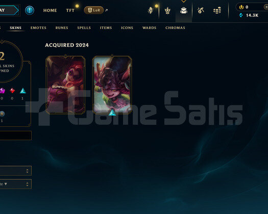 TR Unranked | 2 Kostüm - 14K Mö | LoL Hesap