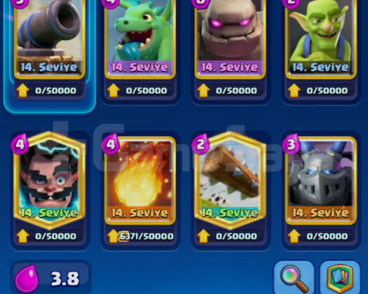 Level 14 deck Royale Hesap