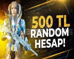 ÖZEL STOK 500 TL RANDOM HESAP VİP+++