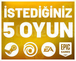 İstediğiniz 5 Oyun +Garanti