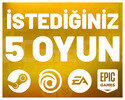 İstediğiniz 5 Oyun +Garanti