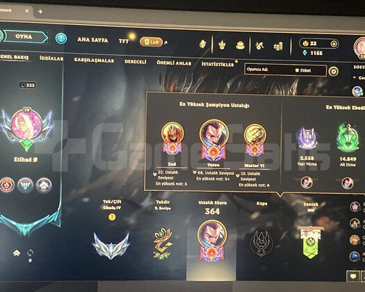 333 SEVİYE 66 KOSTÜM  750 k Yasuo 50 yakın renk
