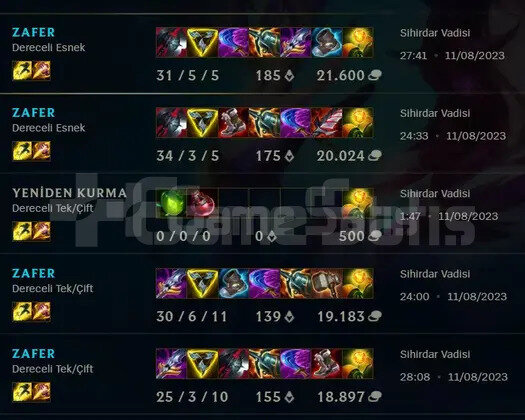 her elo esnek boostlarınız yapılır