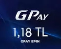 1.18 TL GPay Epin