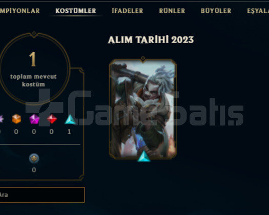 2023 KURULUM 1 KOSTUM 23 HERO HANDMADE UNRANKED