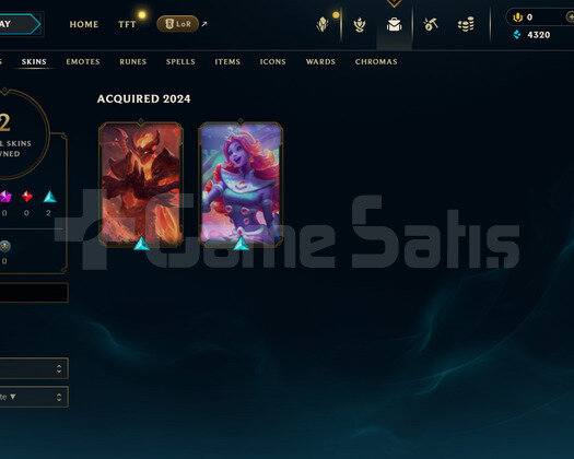 EUW Unranked | 2 Kostüm - 25 Hero | LoL Hesap