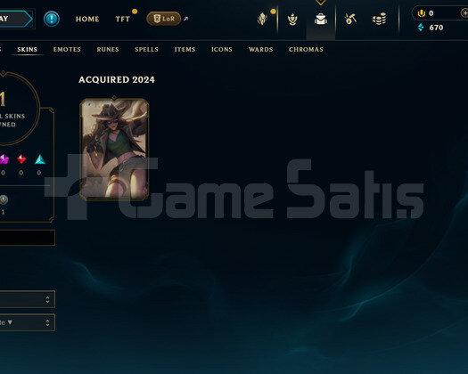 TR Unranked | 1 Kostüm - 35 Hero | LoL Hesap