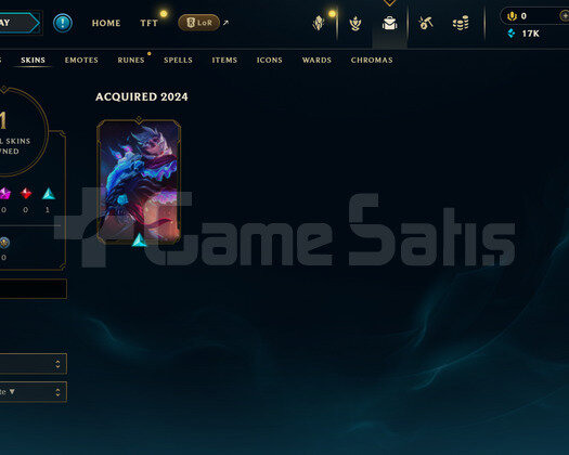 TR Unranked | 1 Kostüm - 17K Mö |LoL Hesap