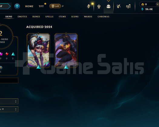 TR Unranked | 2 Kostüm - 26K Mö | LoL Hesap