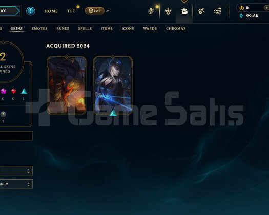 TR Geçen Sezon Plat | 2 Kostüm - 29K Mö | LoL