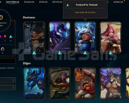 TR Unranked | 10 Kostüm - 34 Hero | LoL Hesap